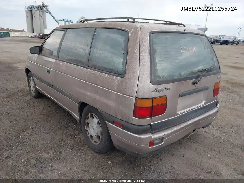 1990 Mazda Mpv Wagon VIN: JM3LV5222L0255724 Lot: 45372704