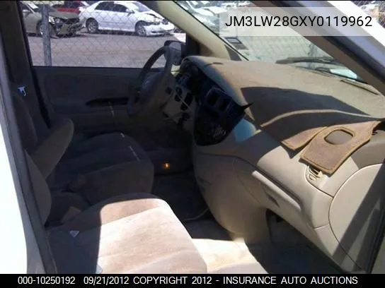 2000 Mazda Wagon Mpv Wagon VIN: JM3LW28GXY0119962 Lot: 10250192