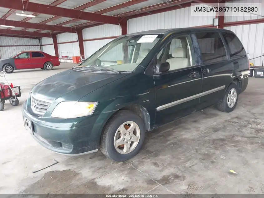 2001 Mazda Mpv Dx/Es/Lx VIN: JM3LW28G710182880 Lot: 45010963