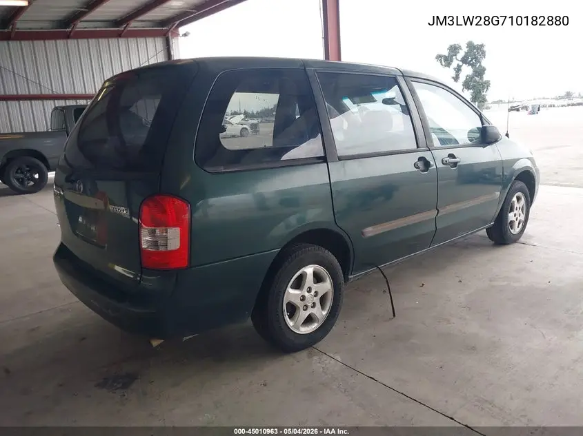 2001 Mazda Mpv Dx/Es/Lx VIN: JM3LW28G710182880 Lot: 45010963