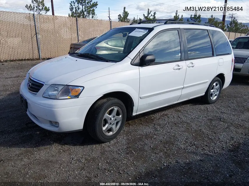 2001 Mazda Mpv Dx/Es/Lx VIN: JM3LW28Y210185484 Lot: 45220510