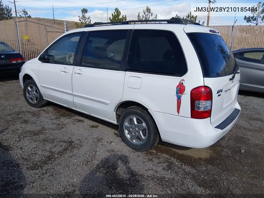 2001 Mazda Mpv Dx/Es/Lx VIN: JM3LW28Y210185484 Lot: 45220510
