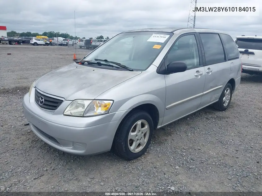 2001 Mazda Mpv Dx/Es/Lx VIN: JM3LW28Y610184015 Lot: 45367058