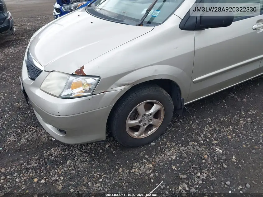 2002 Mazda Mpv Es/Lx VIN: JM3LW28A920322330 Lot: 44647711