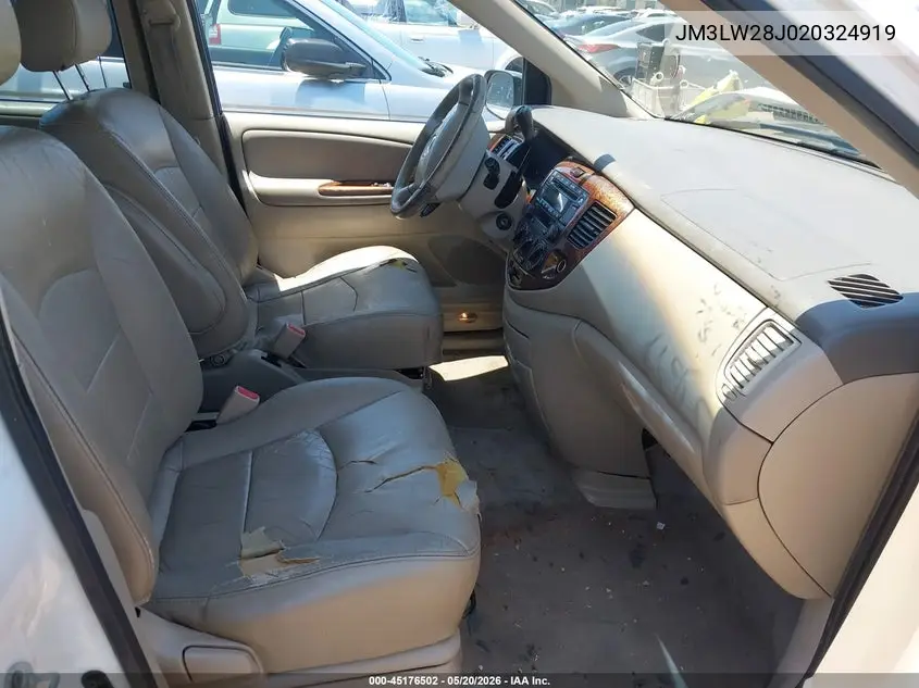 2002 Mazda Mpv Es/Lx VIN: JM3LW28J020324919 Lot: 45176502