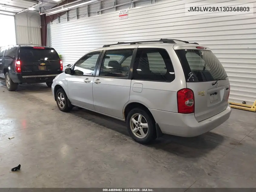 2003 Mazda Mpv Es/Lx/Lx-Sv VIN: JM3LW28A130368803 Lot: 44689462