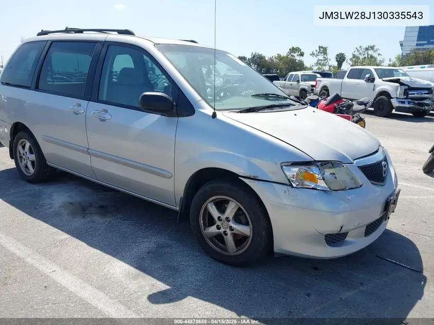 2003 Mazda Mpv Es/Lx/Lx-Sv VIN: JM3LW28J130335543 Lot: 44870658