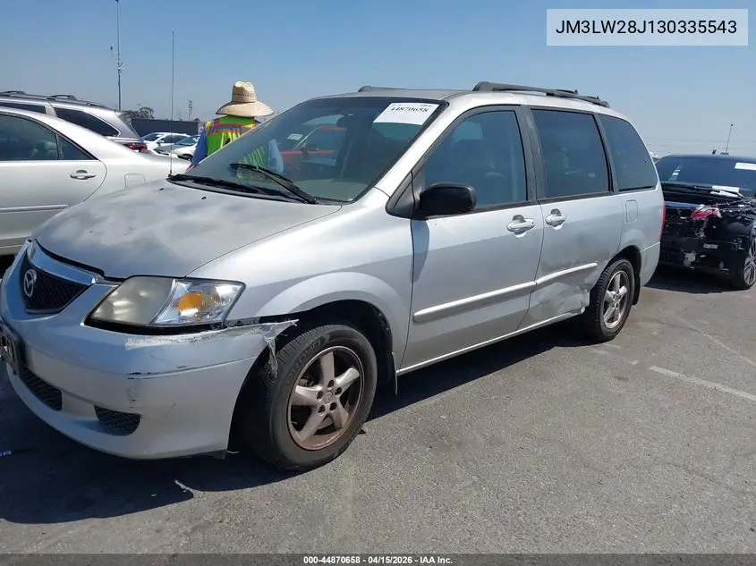 2003 Mazda Mpv Es/Lx/Lx-Sv VIN: JM3LW28J130335543 Lot: 44870658
