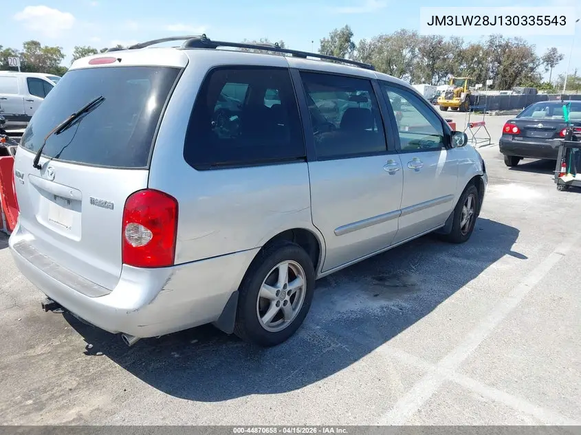 2003 Mazda Mpv Es/Lx/Lx-Sv VIN: JM3LW28J130335543 Lot: 44870658