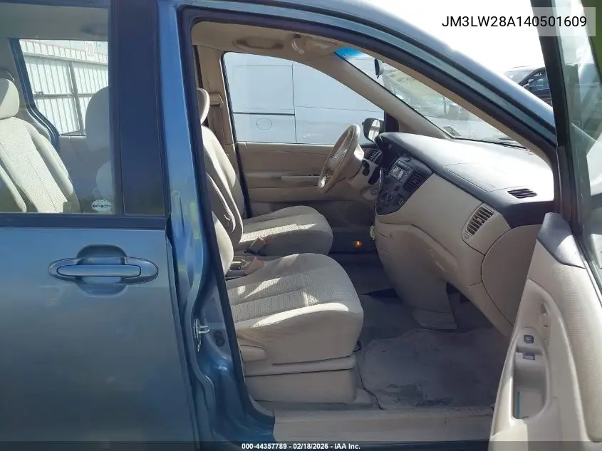 2004 Mazda Mpv Lx VIN: JM3LW28A140501609 Lot: 44357789