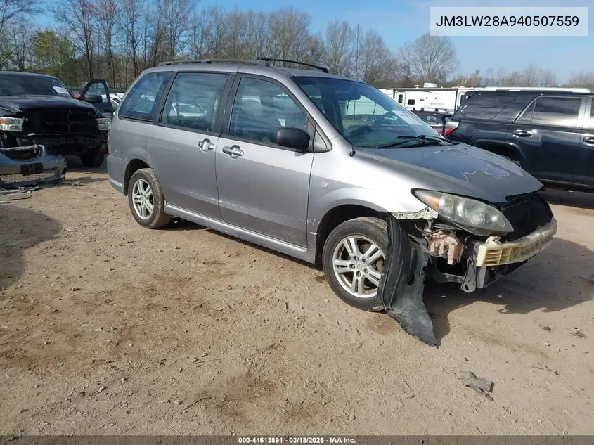 2004 Mazda Mpv Lx VIN: JM3LW28A940507559 Lot: 44613891