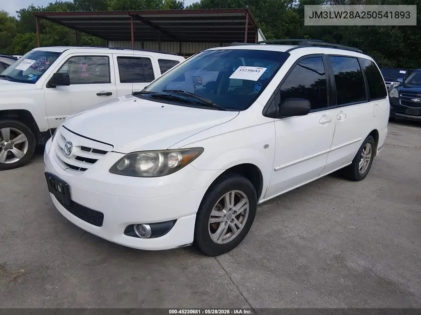 2005 Mazda Mpv Lx VIN: JM3LW28A250541893 Lot: 45230681