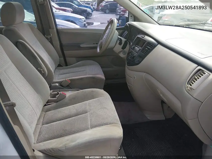 2005 Mazda Mpv Lx VIN: JM3LW28A250541893 Lot: 45230681