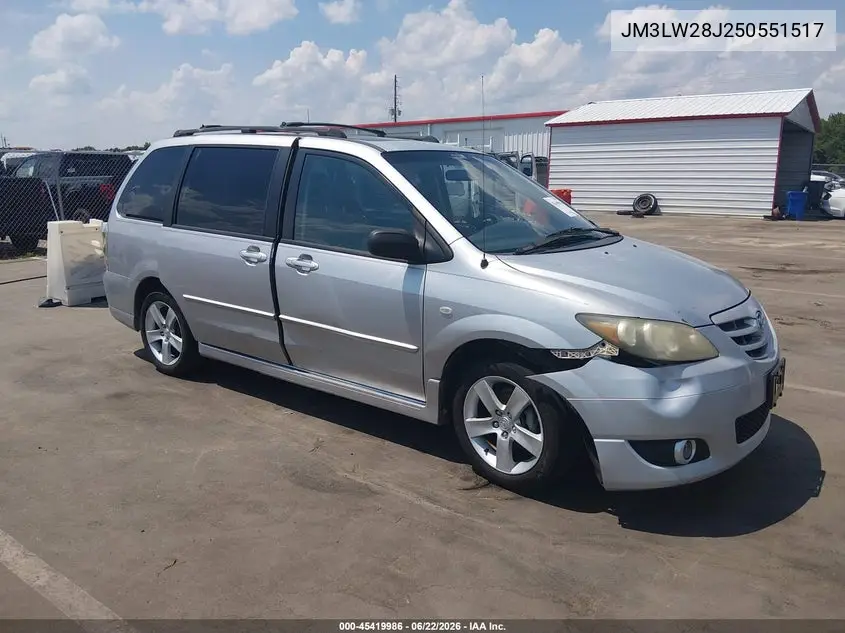 2005 Mazda Mpv Es VIN: JM3LW28J250551517 Lot: 45419986