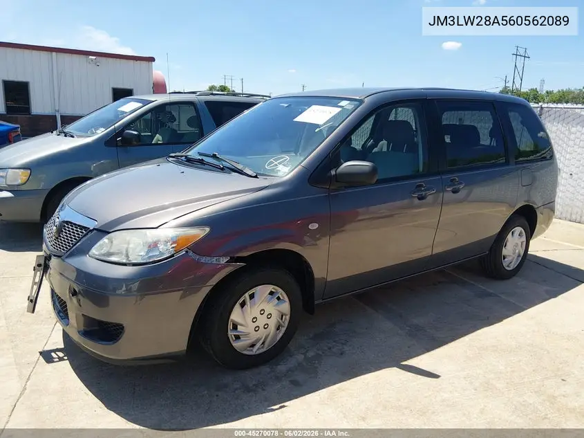 2006 Mazda Mpv Lx-Sv VIN: JM3LW28A560562089 Lot: 45270078