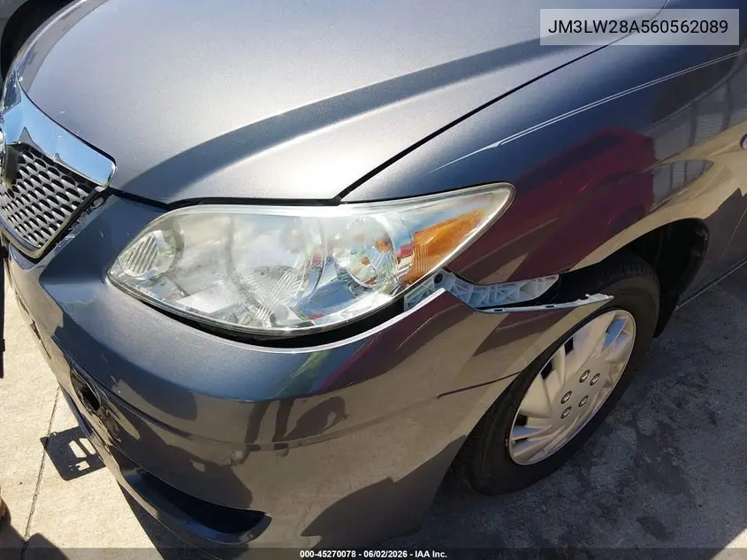 2006 Mazda Mpv Lx-Sv VIN: JM3LW28A560562089 Lot: 45270078