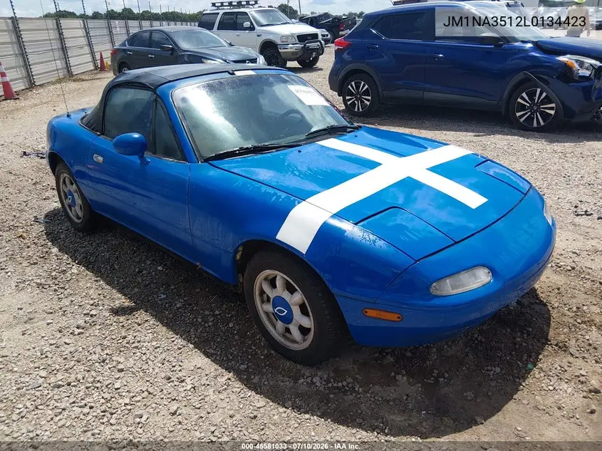 1990 Mazda Mx-5 Miata VIN: JM1NA3512L0134423 Lot: 45581033