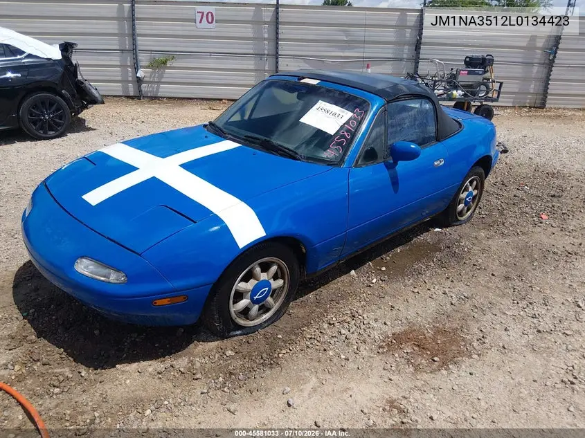 1990 Mazda Mx-5 Miata VIN: JM1NA3512L0134423 Lot: 45581033