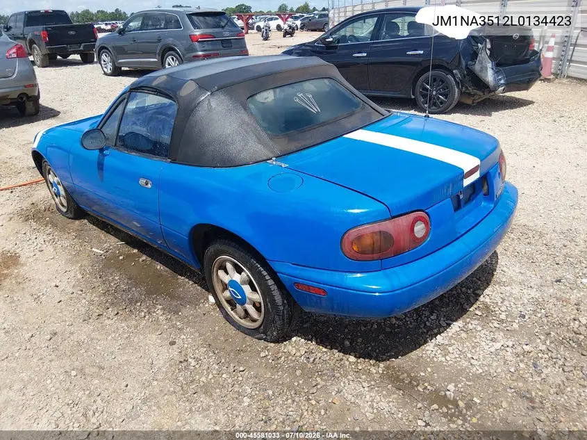 1990 Mazda Mx-5 Miata VIN: JM1NA3512L0134423 Lot: 45581033
