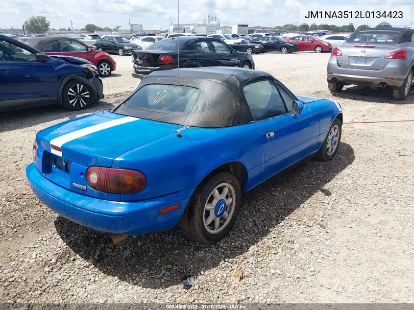 1990 Mazda Mx-5 Miata VIN: JM1NA3512L0134423 Lot: 45581033