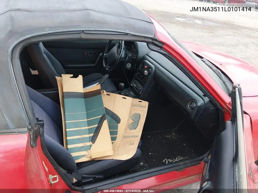 1990 Mazda Mx-5 Miata VIN: JM1NA3511L0101414 Lot: 45615093