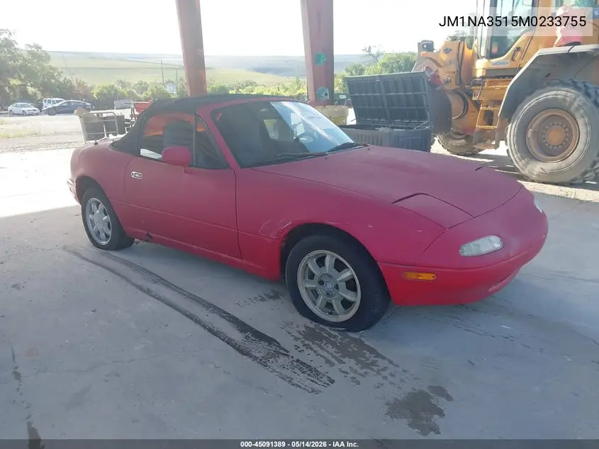 1991 Mazda Mx-5 Miata VIN: JM1NA3515M0233755 Lot: 45091389