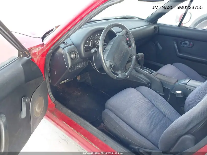 1991 Mazda Mx-5 Miata VIN: JM1NA3515M0233755 Lot: 45091389