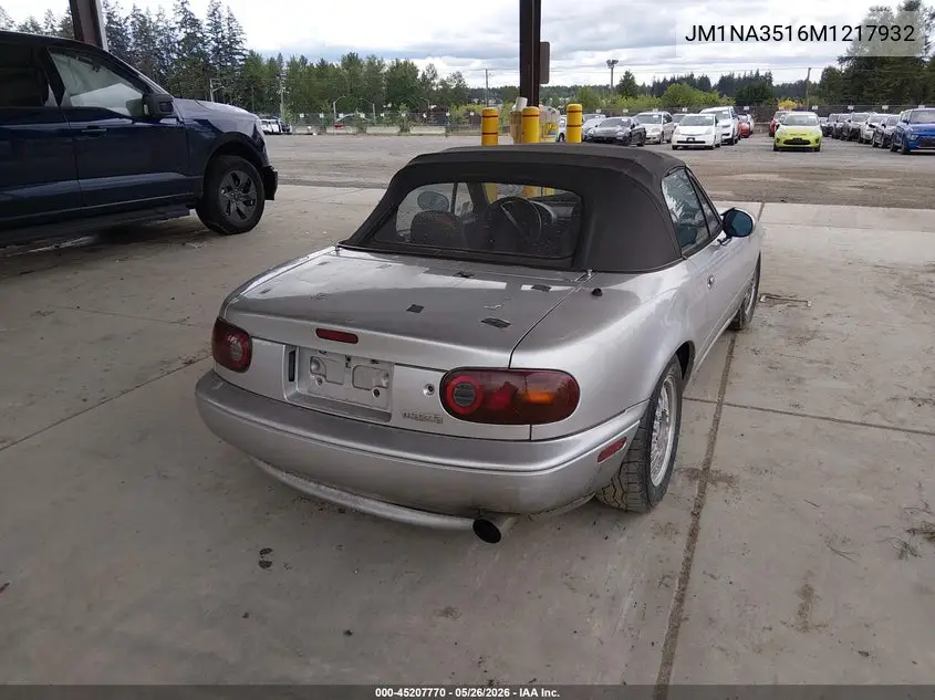 1991 Mazda Mx-5 Miata VIN: JM1NA3516M1217932 Lot: 45207770