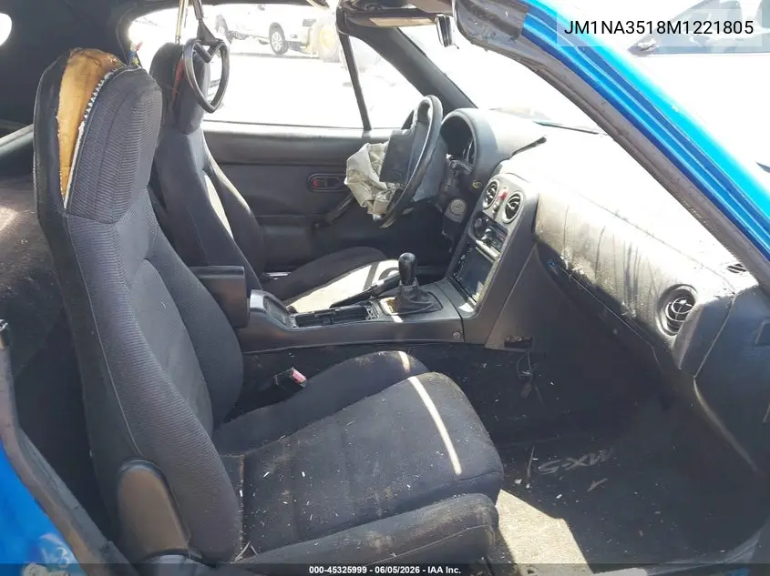 1991 Mazda Mx-5 Miata VIN: JM1NA3518M1221805 Lot: 45325999