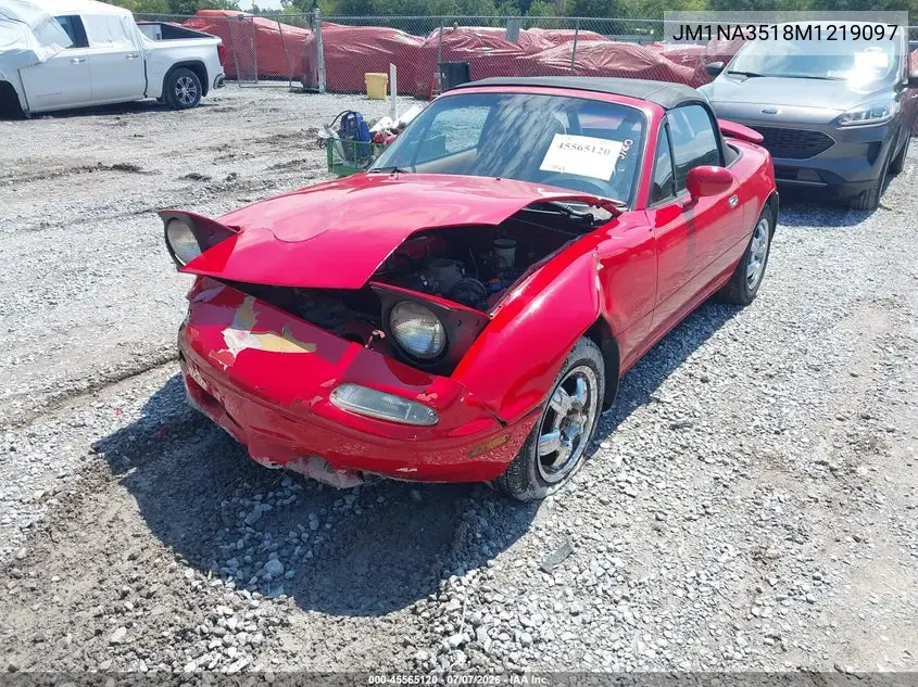 1991 Mazda Mx-5 Miata VIN: JM1NA3518M1219097 Lot: 45565120
