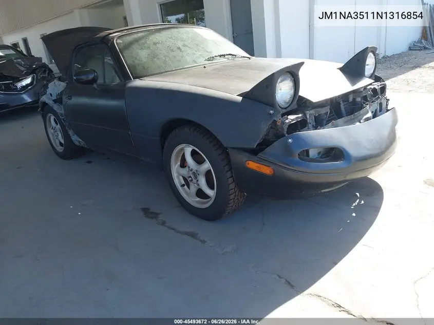 1992 Mazda Mx-5 Miata VIN: JM1NA3511N1316854 Lot: 45493672