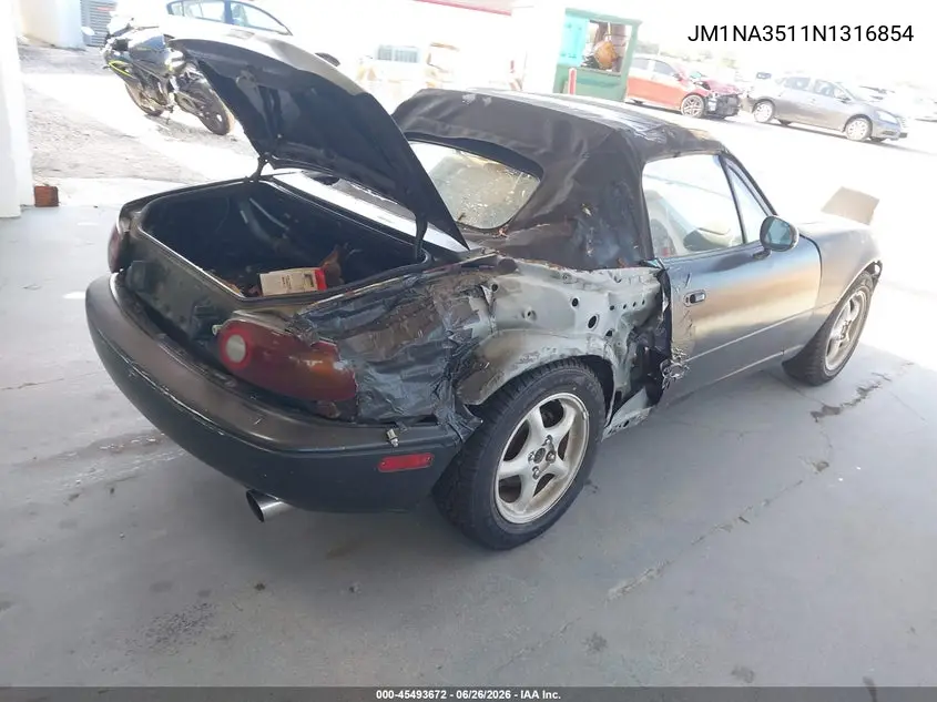 1992 Mazda Mx-5 Miata VIN: JM1NA3511N1316854 Lot: 45493672