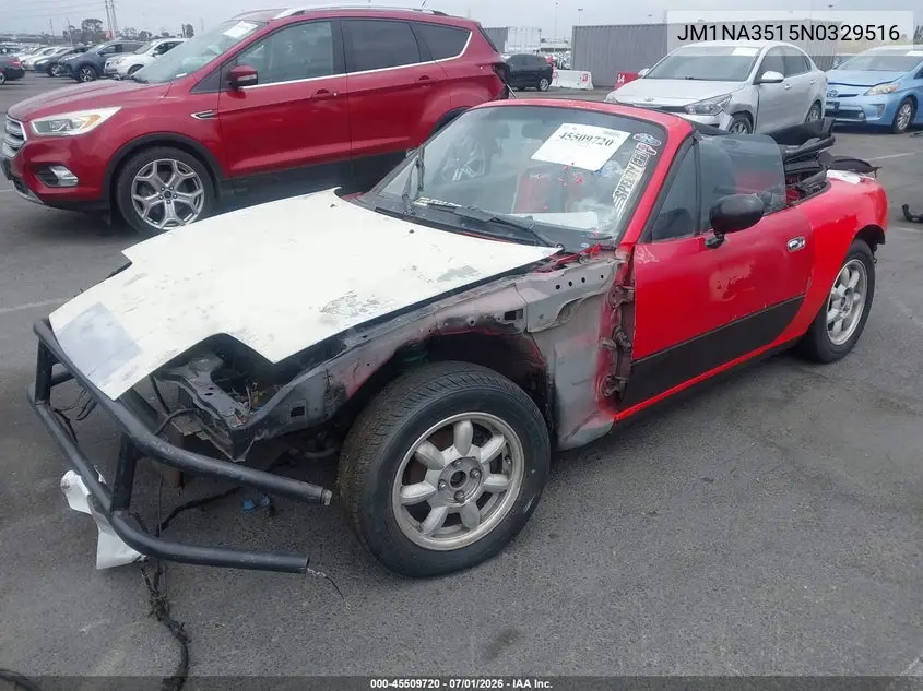 1992 Mazda Mx-5 Miata VIN: JM1NA3515N0329516 Lot: 45509720