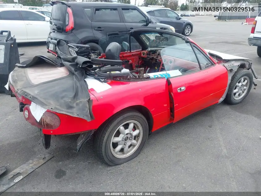 1992 Mazda Mx-5 Miata VIN: JM1NA3515N0329516 Lot: 45509720