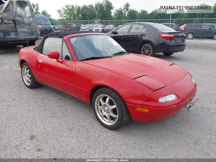 1992 Mazda Mx-5 Miata VIN: JM1NA3519N0304683 Lot: 45630377