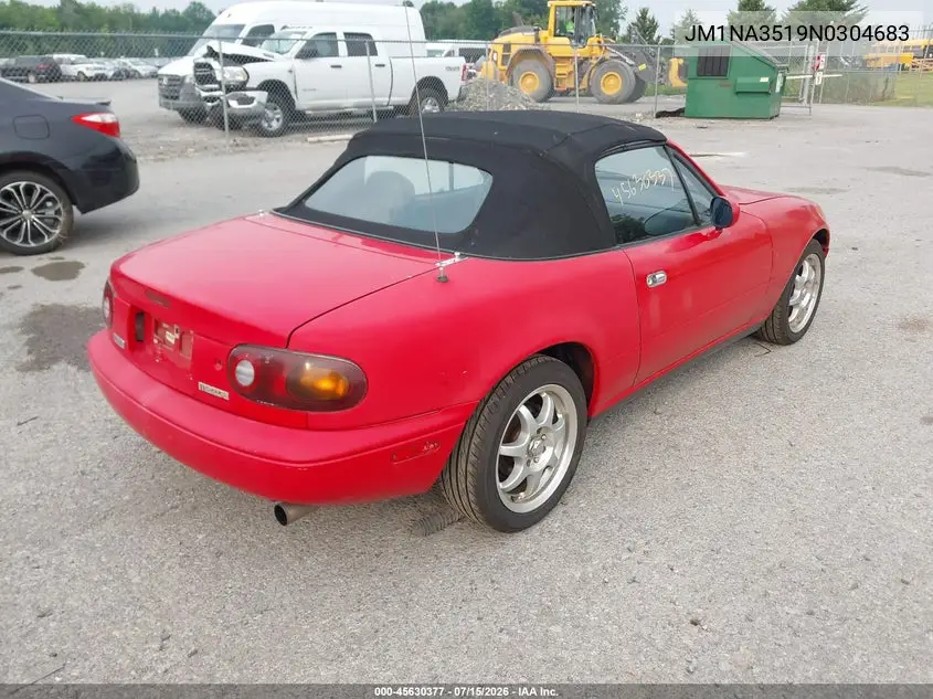 1992 Mazda Mx-5 Miata VIN: JM1NA3519N0304683 Lot: 45630377