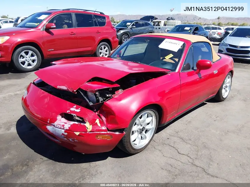 1993 Mazda Mx-5 Miata VIN: JM1NA3512P0412999 Lot: 45486013