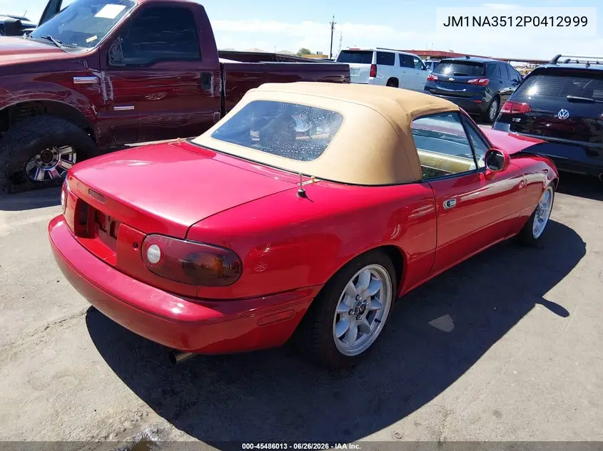 1993 Mazda Mx-5 Miata VIN: JM1NA3512P0412999 Lot: 45486013