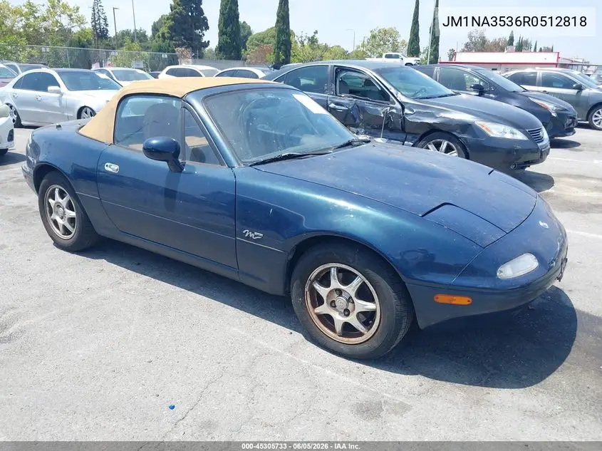 1994 Mazda Mx-5 Miata VIN: JM1NA3536R0512818 Lot: 45305733