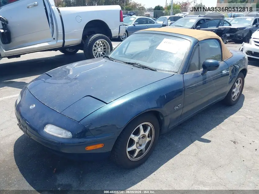 1994 Mazda Mx-5 Miata VIN: JM1NA3536R0512818 Lot: 45305733