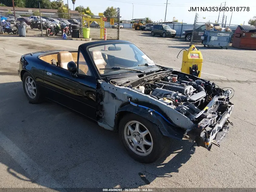 1994 Mazda Mx-5 Miata VIN: JM1NA3536R0518778 Lot: 45496265