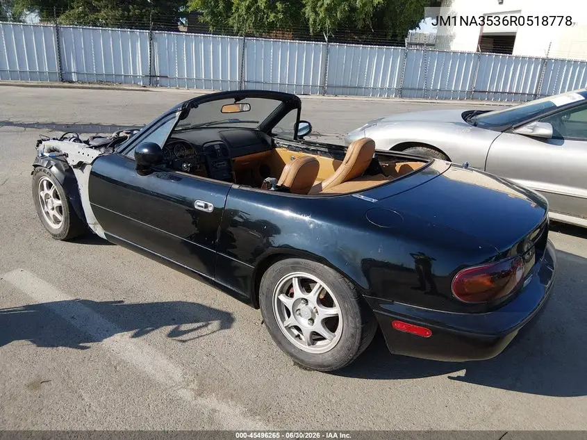 1994 Mazda Mx-5 Miata VIN: JM1NA3536R0518778 Lot: 45496265