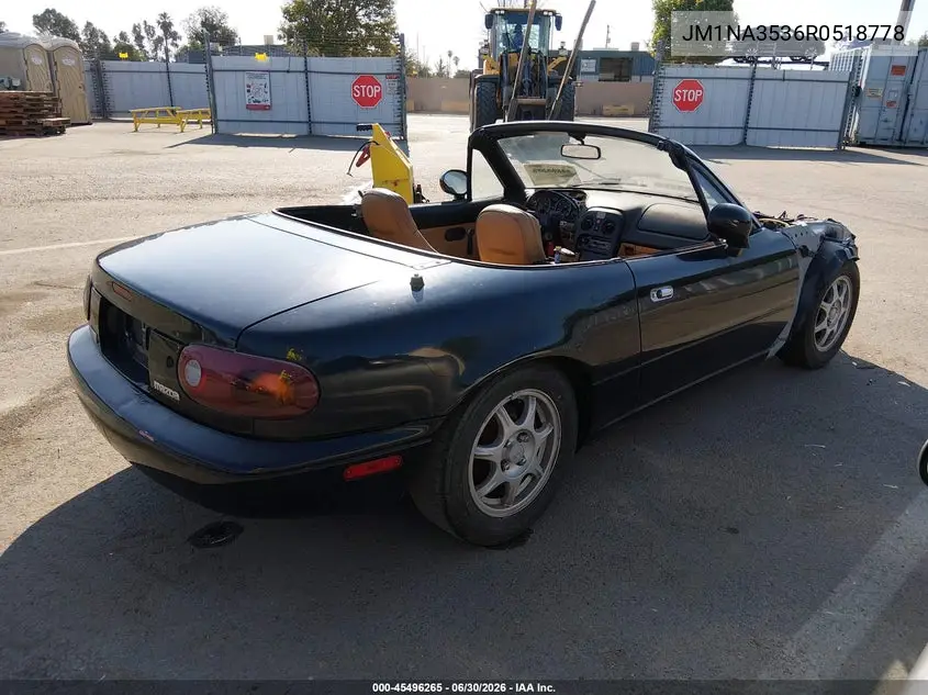 1994 Mazda Mx-5 Miata VIN: JM1NA3536R0518778 Lot: 45496265