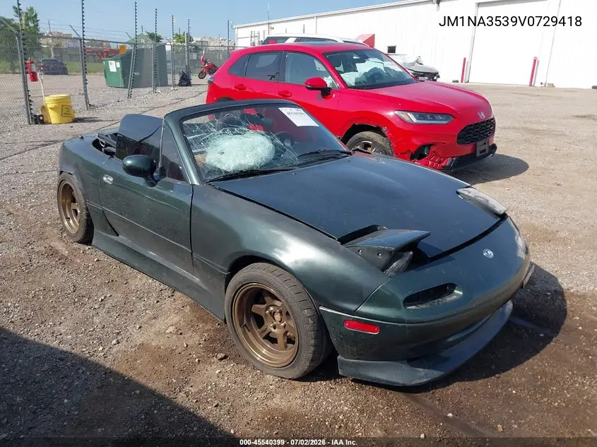 1997 Mazda Mx-5 Miata Leather Pkg/M Edition/Popular Equipment Pkg/R Pkg./Sto/Sto-Edition/Touring Pkg VIN: JM1NA3539V0729418 Lot: 45540399