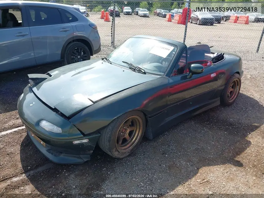 1997 Mazda Mx-5 Miata Leather Pkg/M Edition/Popular Equipment Pkg/R Pkg./Sto/Sto-Edition/Touring Pkg VIN: JM1NA3539V0729418 Lot: 45540399