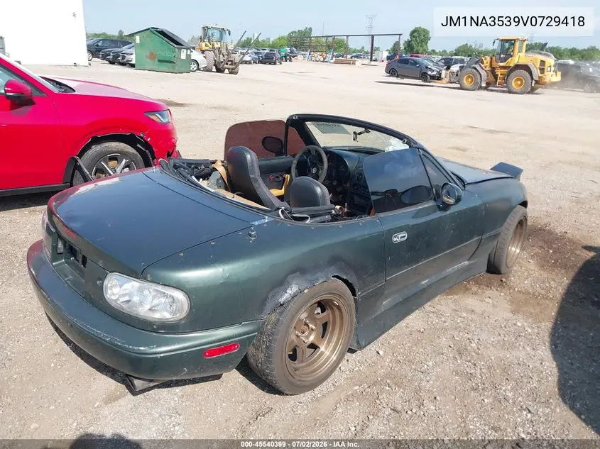 1997 Mazda Mx-5 Miata Leather Pkg/M Edition/Popular Equipment Pkg/R Pkg./Sto/Sto-Edition/Touring Pkg VIN: JM1NA3539V0729418 Lot: 45540399