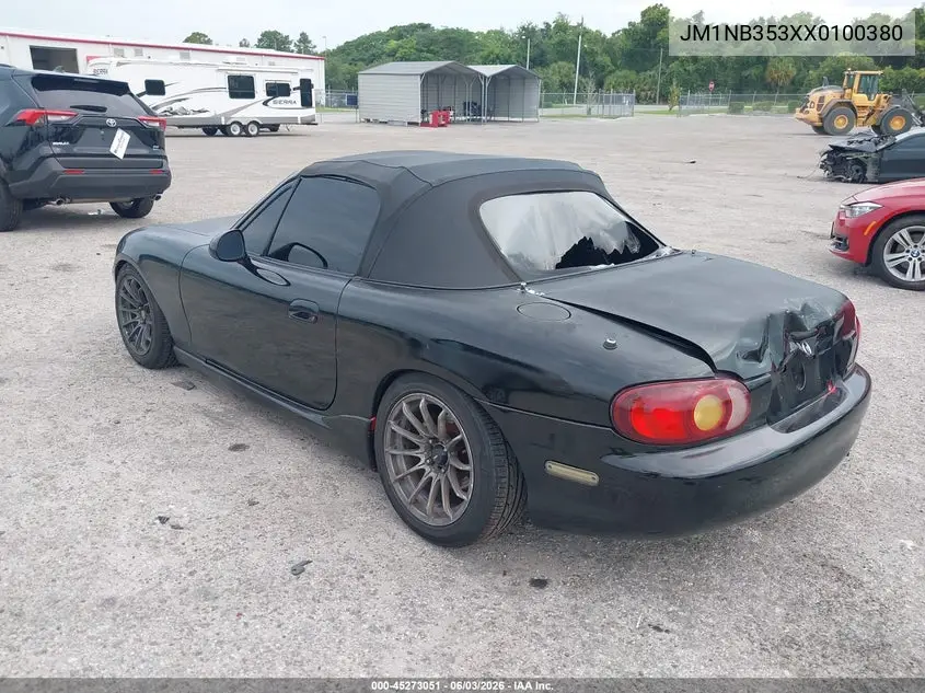 1999 Mazda Mx-5 Miata Leather Pkg/Popular Equipment Pkg/Sports Pkg/Touring Pkg VIN: JM1NB353XX0100380 Lot: 45273051