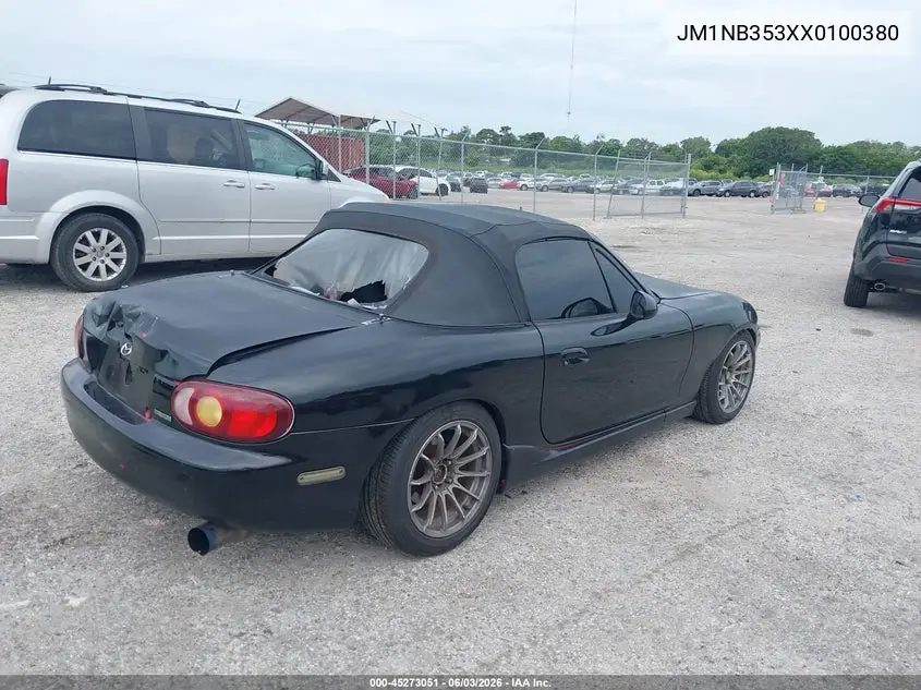 1999 Mazda Mx-5 Miata Leather Pkg/Popular Equipment Pkg/Sports Pkg/Touring Pkg VIN: JM1NB353XX0100380 Lot: 45273051