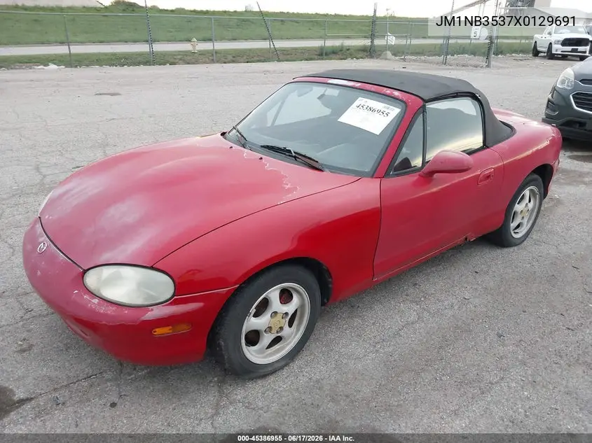 1999 Mazda Mx-5 Miata Leather/Leather Pkg/Popular Equip/Sports Pkg/Touring Pkg VIN: JM1NB3537X0129691 Lot: 45386955
