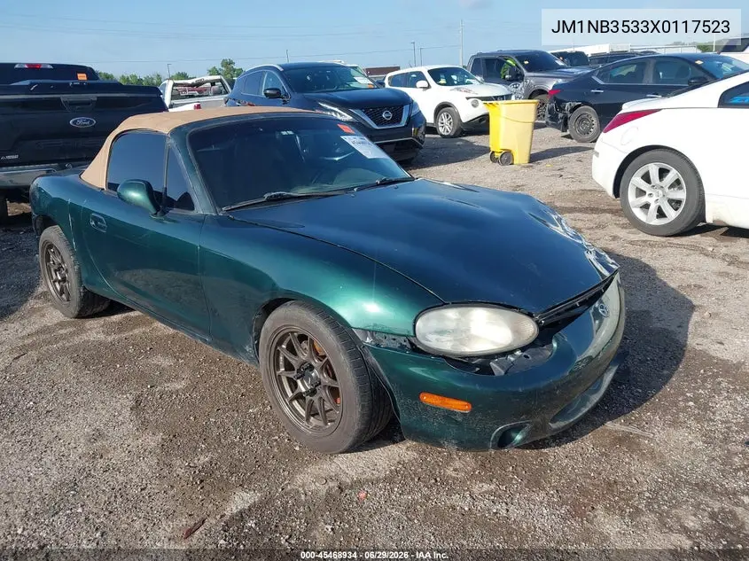 1999 Mazda Mx-5 Miata Leather Pkg/Popular Equipment Pkg/Sports Pkg/Touring Pkg VIN: JM1NB3533X0117523 Lot: 45468934